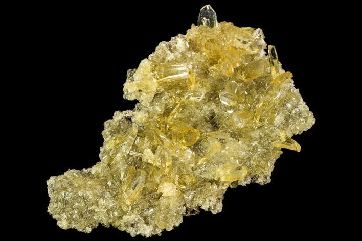 Selenite Crystal Cluster (Fluorescent) - Peru #108616